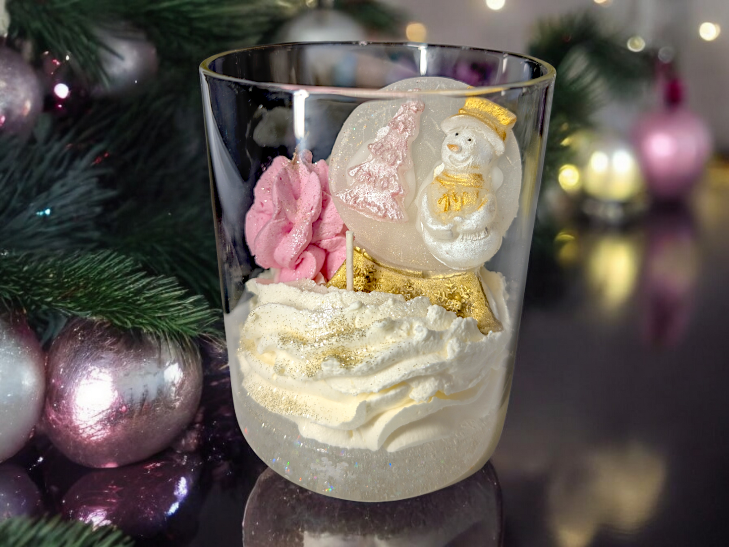 Bougie gourmande Snow globe