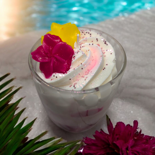 Bougie gourmande Aloha rose