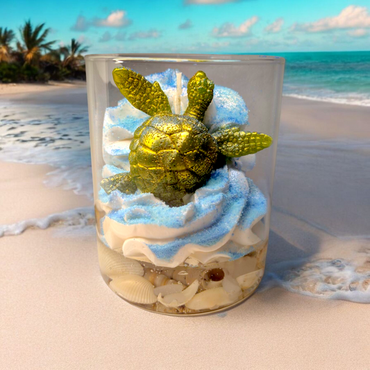 Bougie gourmande Tortue kiwi