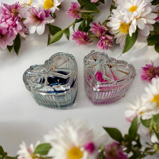 Bougie gourmande boîte coeur
