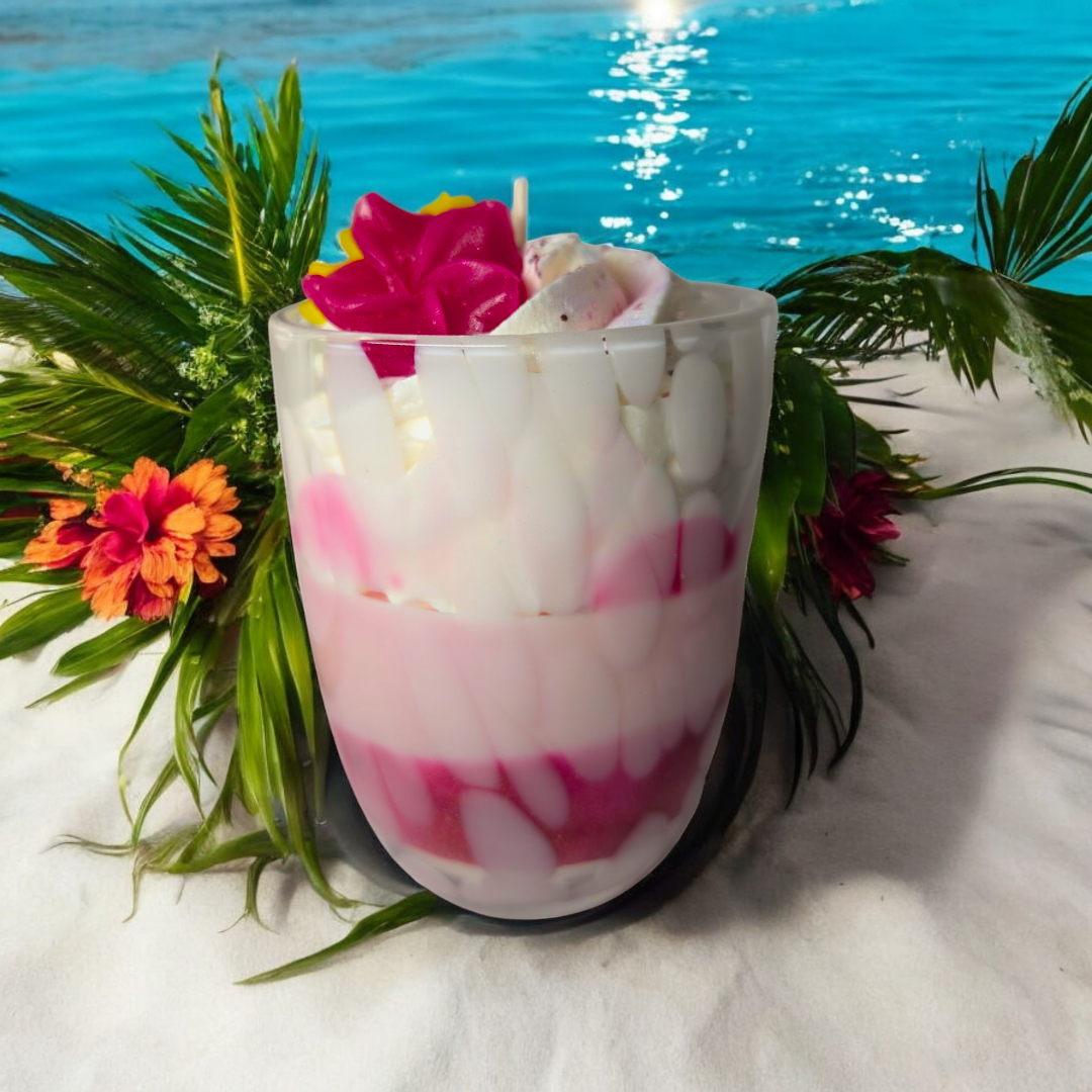 Bougie gourmande Aloha rose